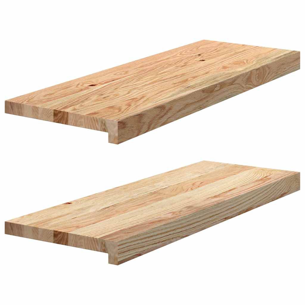 Treppenstufen 4 Stk. Unbehandelt 70x25x2 cm Massivholz Eiche