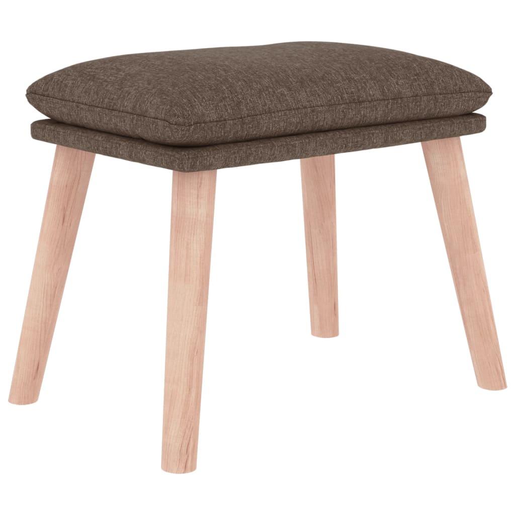 Fußhocker Hellgrau 45x29,5x35 cm Stoff