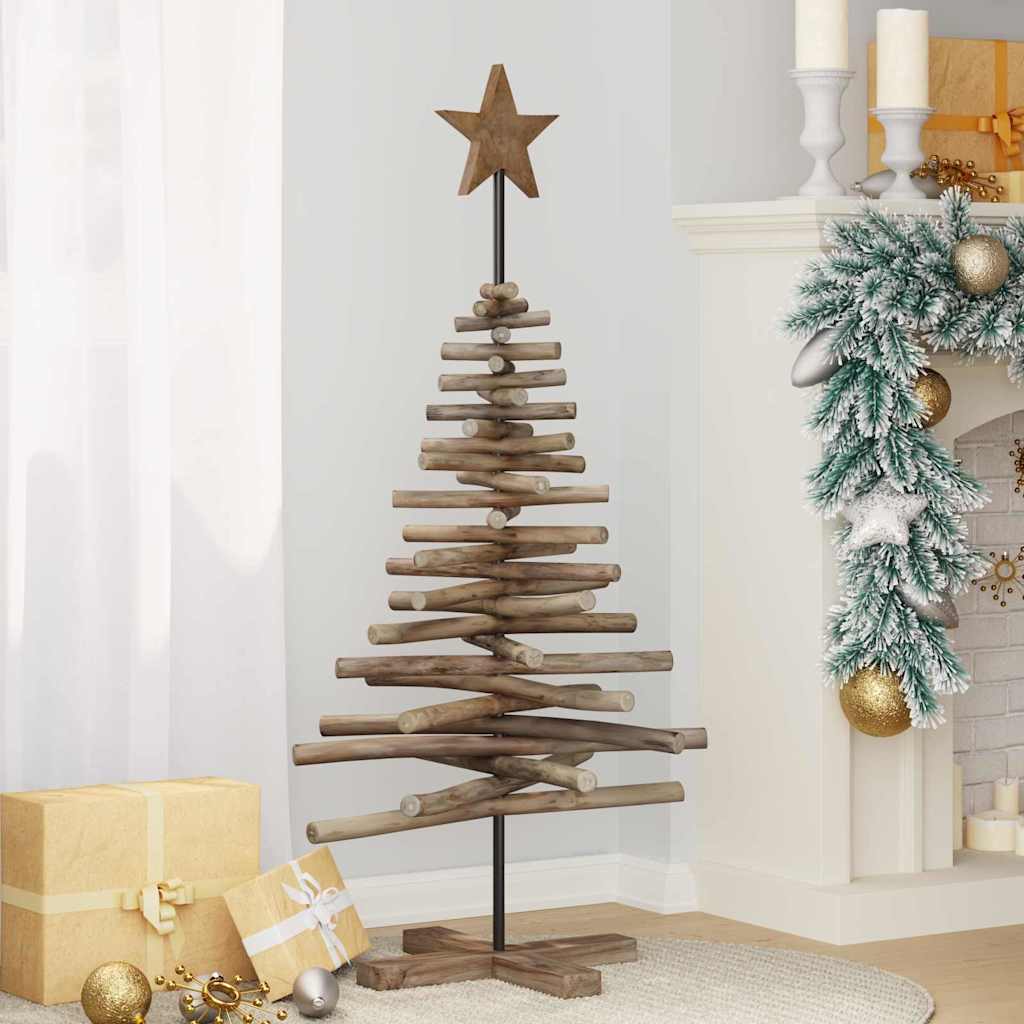 Weihnachtsbaum mit Ständer Braun 60 cm Massivholz Teak