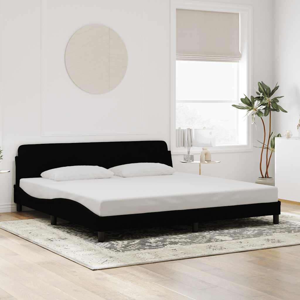 Bettgestell "Dover" Hellgrau 80x200 cm Samt