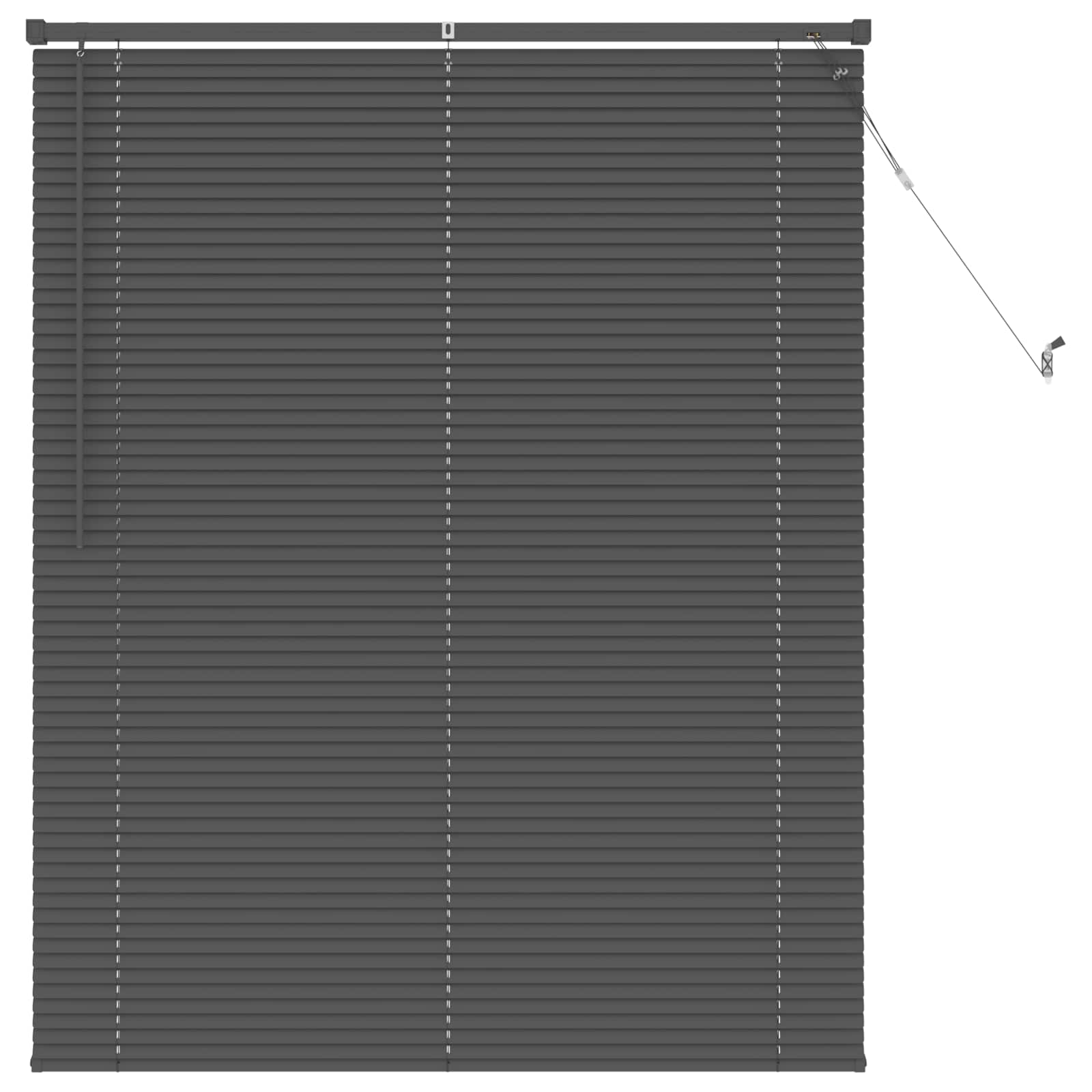 Jalousie Silber Grau 150 x 40 cm 25 mm PVC
