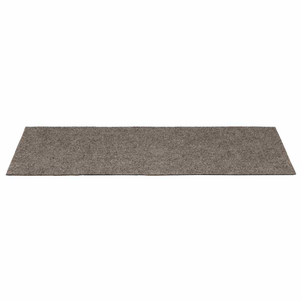 Stufenmatten Selbstklebend 15 Stk. 65x21x4 cm Hellbraun Rechteckiger Rand