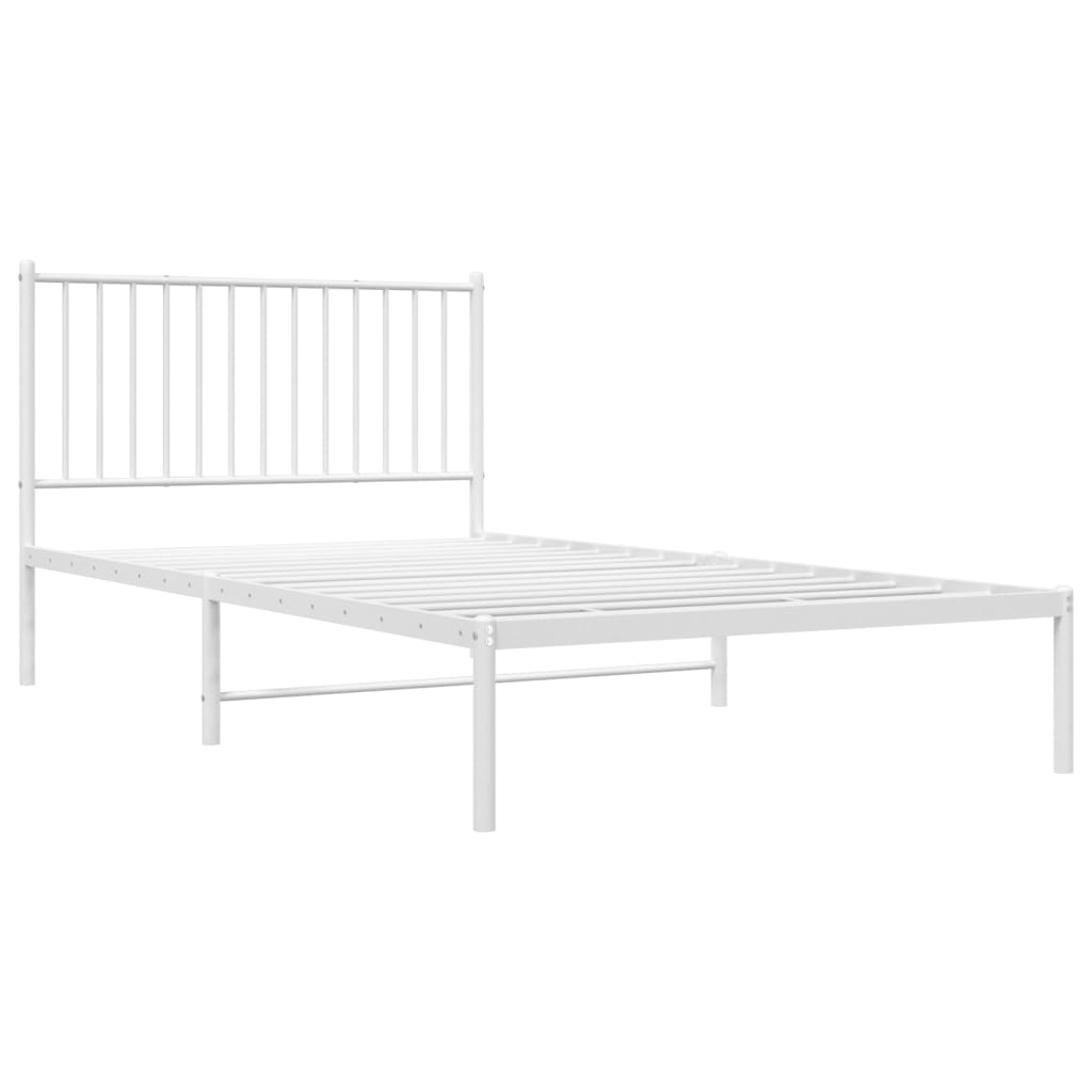 Bettgestell Metall Schwarz 75x190 cm
