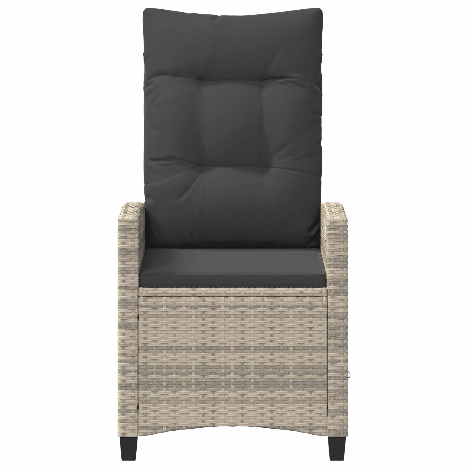 Gartenstuhl 2 pcs Schwarz 56 x 64 x 94 cm Stahl und Polyester