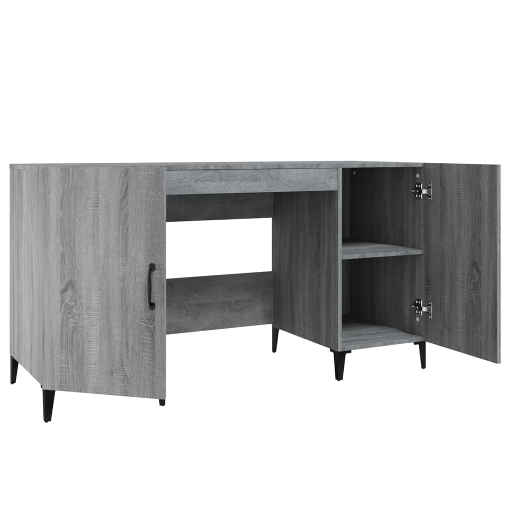 Schreibtisch mit Tür Altholz 140 x 50 x 75 cm Holzwerkstoff