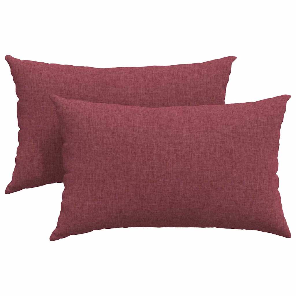Sofakissen 2 pcs Hellgrau 50 x 30 cm Stoff