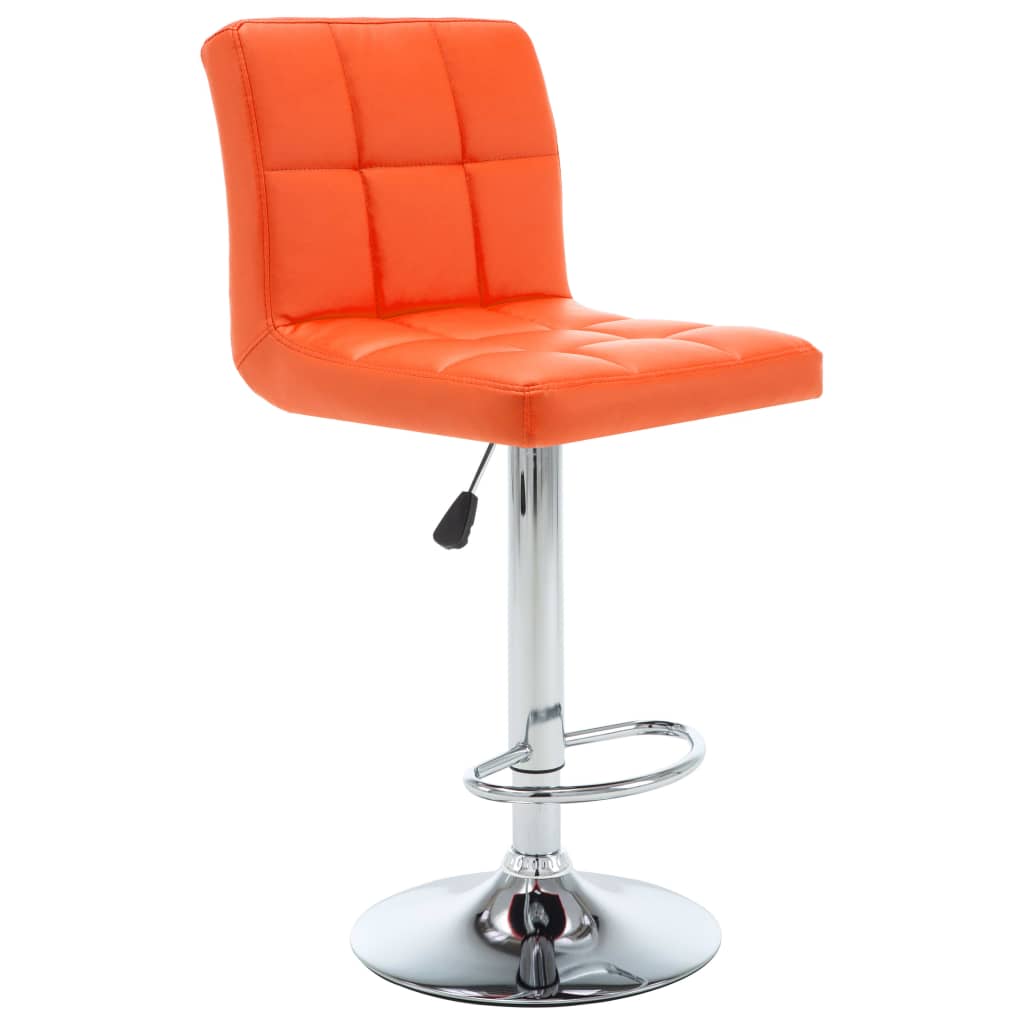 Barhocker 2 Stk. Weinrot Kunstleder