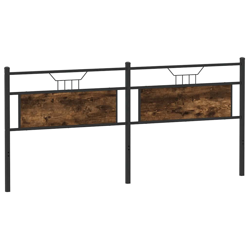 Ersatz-Kopfteil Räuchereiche 75 cm Holzwerkstoff und Stahl