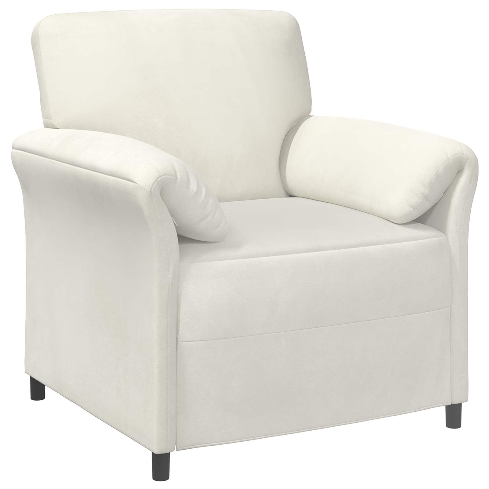 1-Sitzer Sofa Hellgrau 88 x 83 x 95 cm Samt