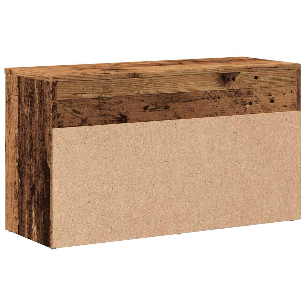 Schuhbank Weiß 60x30x45 cm Holzwerkstoff