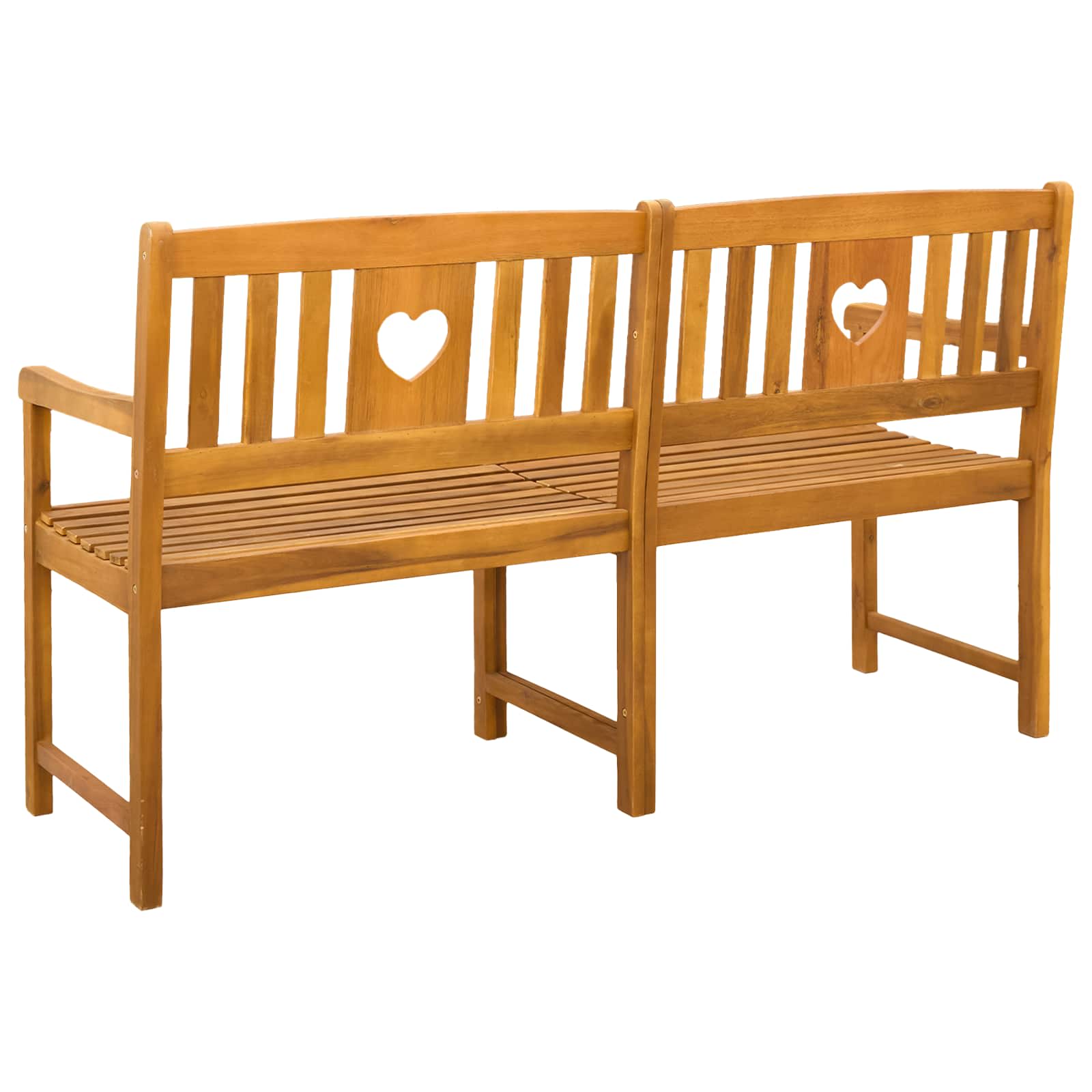Bank Outdoor Natur 110 x 56 x 90 cm Massivholz Akazie