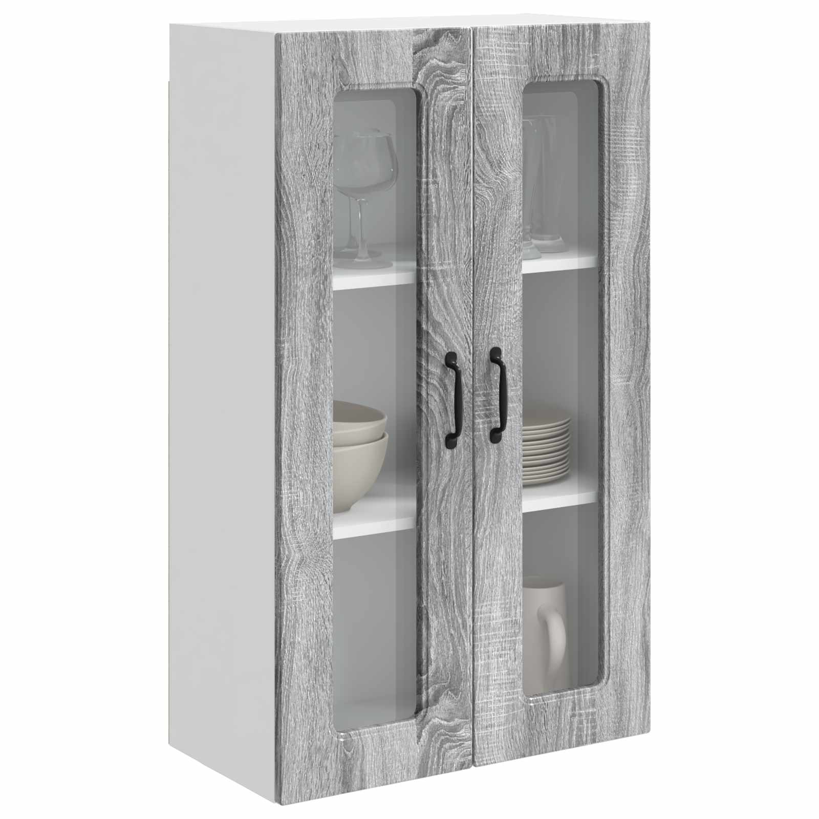 Herdumbauschränke 2 Stk. Kalmar Weiß Holzwerkstoff