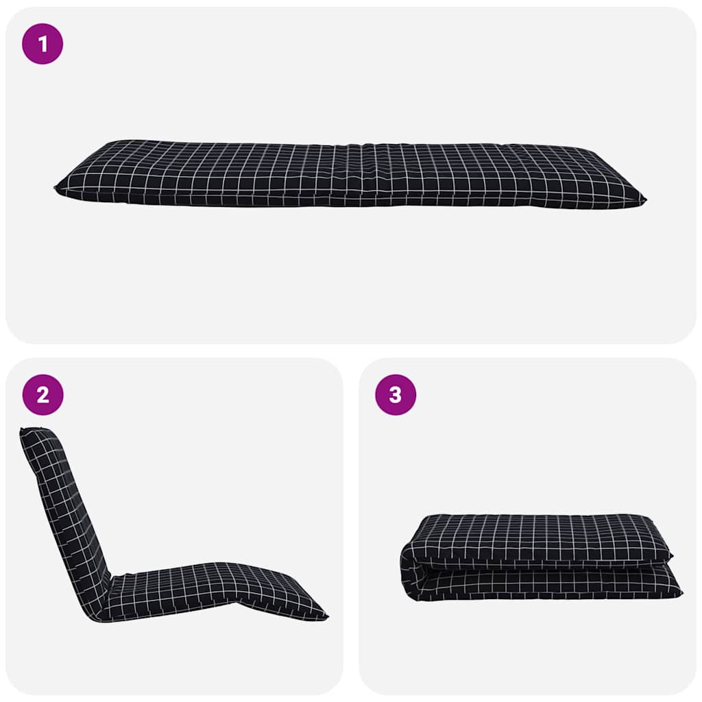 Sonnenliege Klappbar Anthrazit 175x54x8,5 cm Oxford-Gewebe