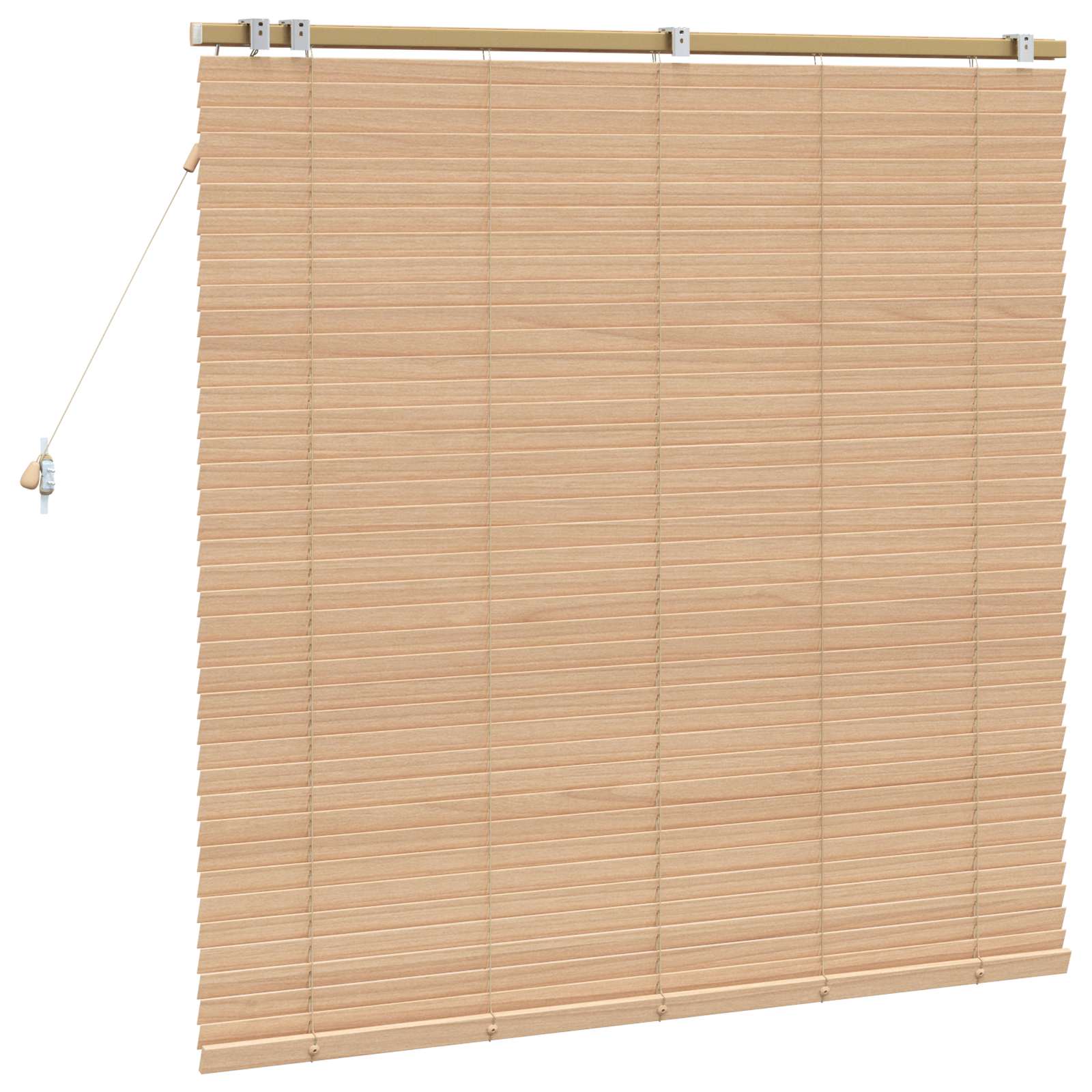 Jalousie Eichenoptik 40 x 130 cm 35 mm Massives Paulownia-Holz