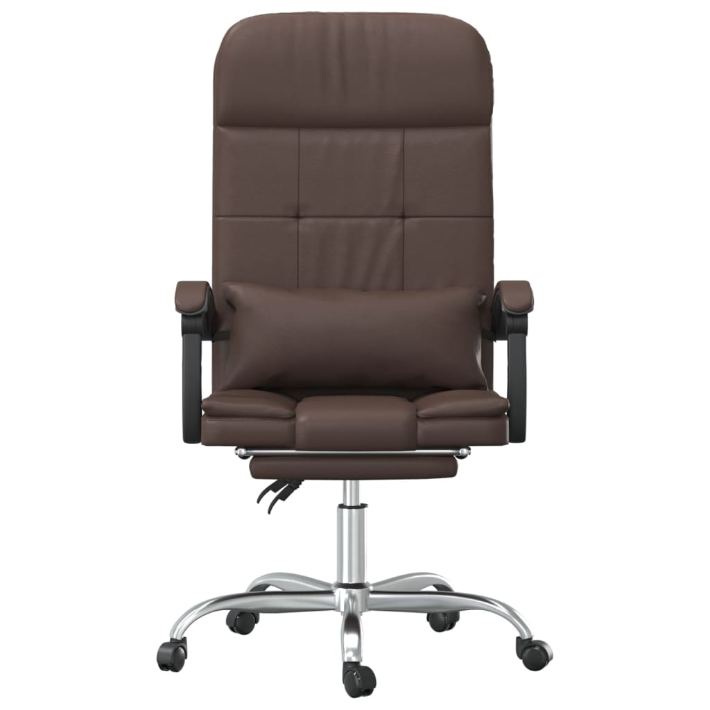 Bürostuhl mit Massagefunktion Schwarz Kunstleder