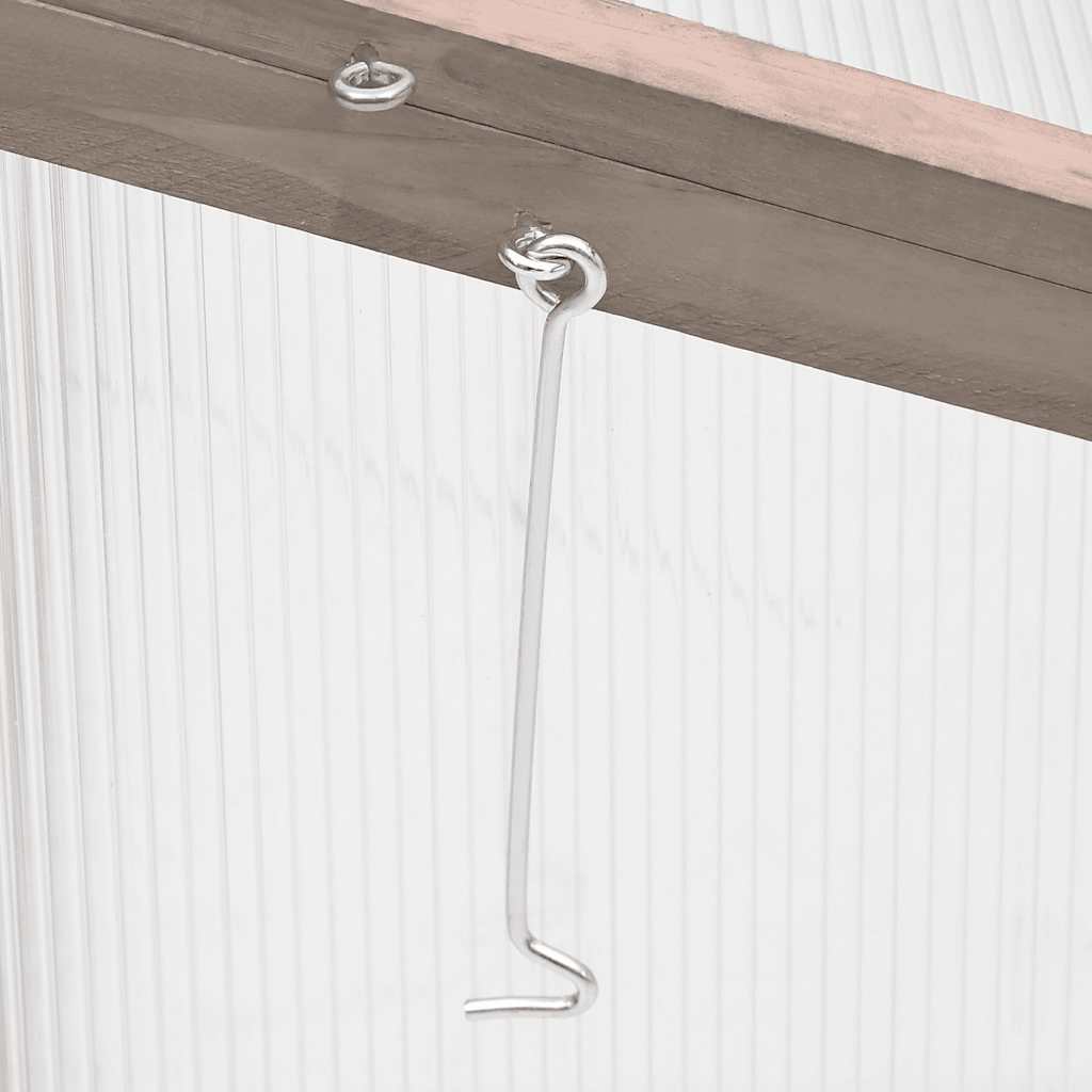 Gewächshaus Grau 110x56x39 cm Tannenholz