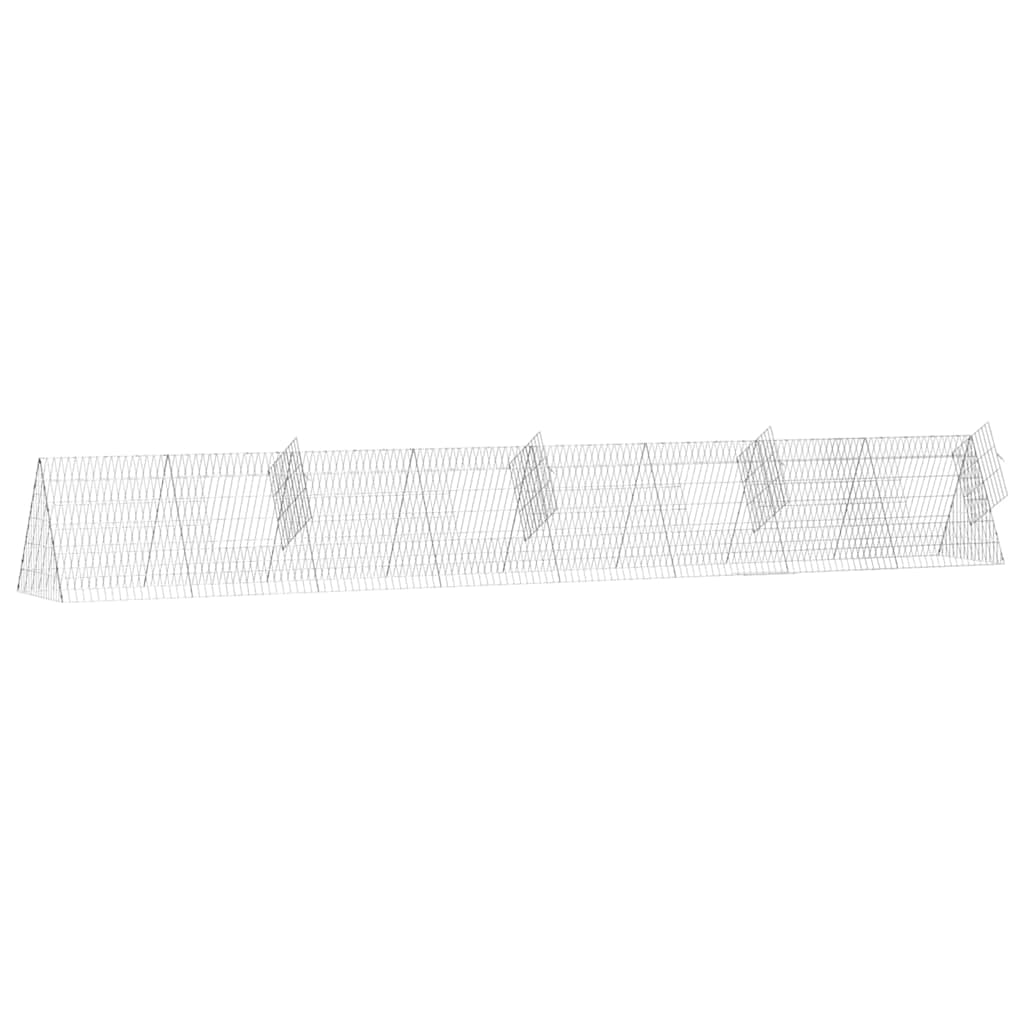 Hasenkäfig Silber 110 x 55 x 55 cm Verzinkter Stahl
