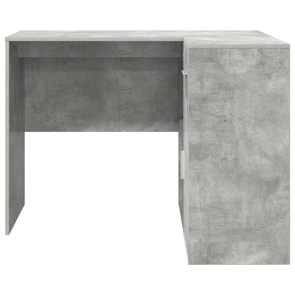 Eck-Schreibtisch Schwarz Eichen-Optik 102 x 88 x 75 cm
