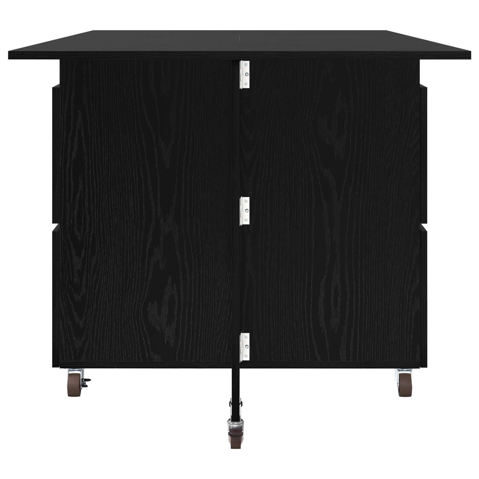 Esstisch 2 pcs 140 x 80 x 77 cm Holzwerkstoff Weiß Rechtwinklig