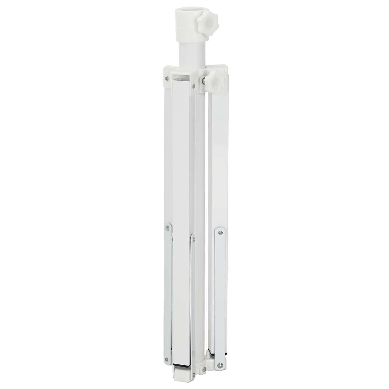 Sonnenschirmständer Weiß Stahl für 25-32 mm Mast
