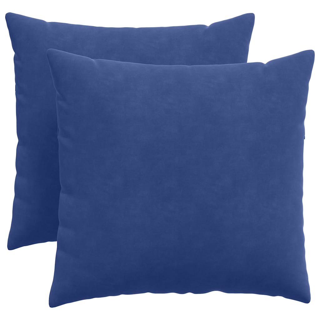 Sofakissen 2 Stück Blau 50 x 30 cm Cordstoff