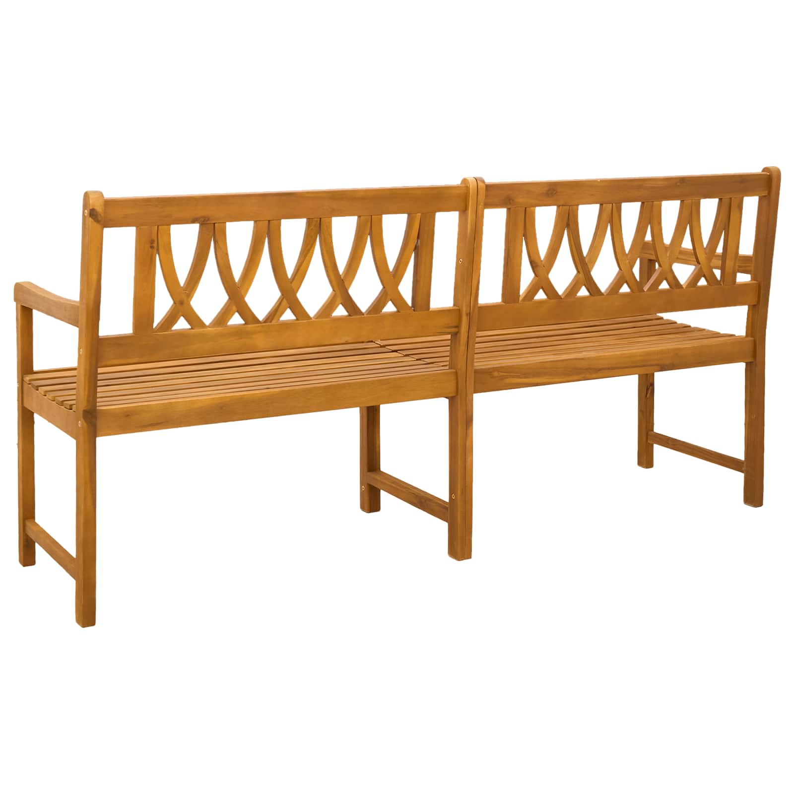 Bank Outdoor Natur 110 x 56 x 90 cm Massivholz Akazie