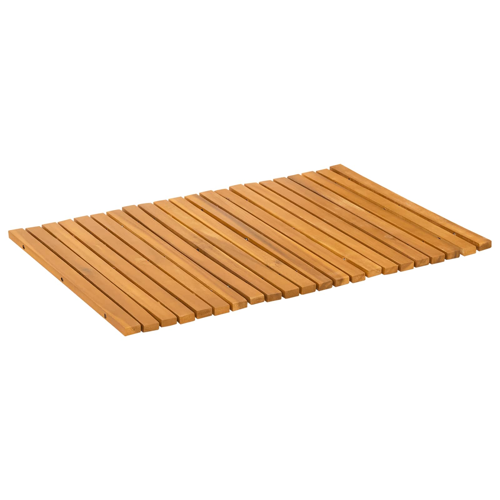 Badematte Braun 60 x 40 cm Massives Akazienholz