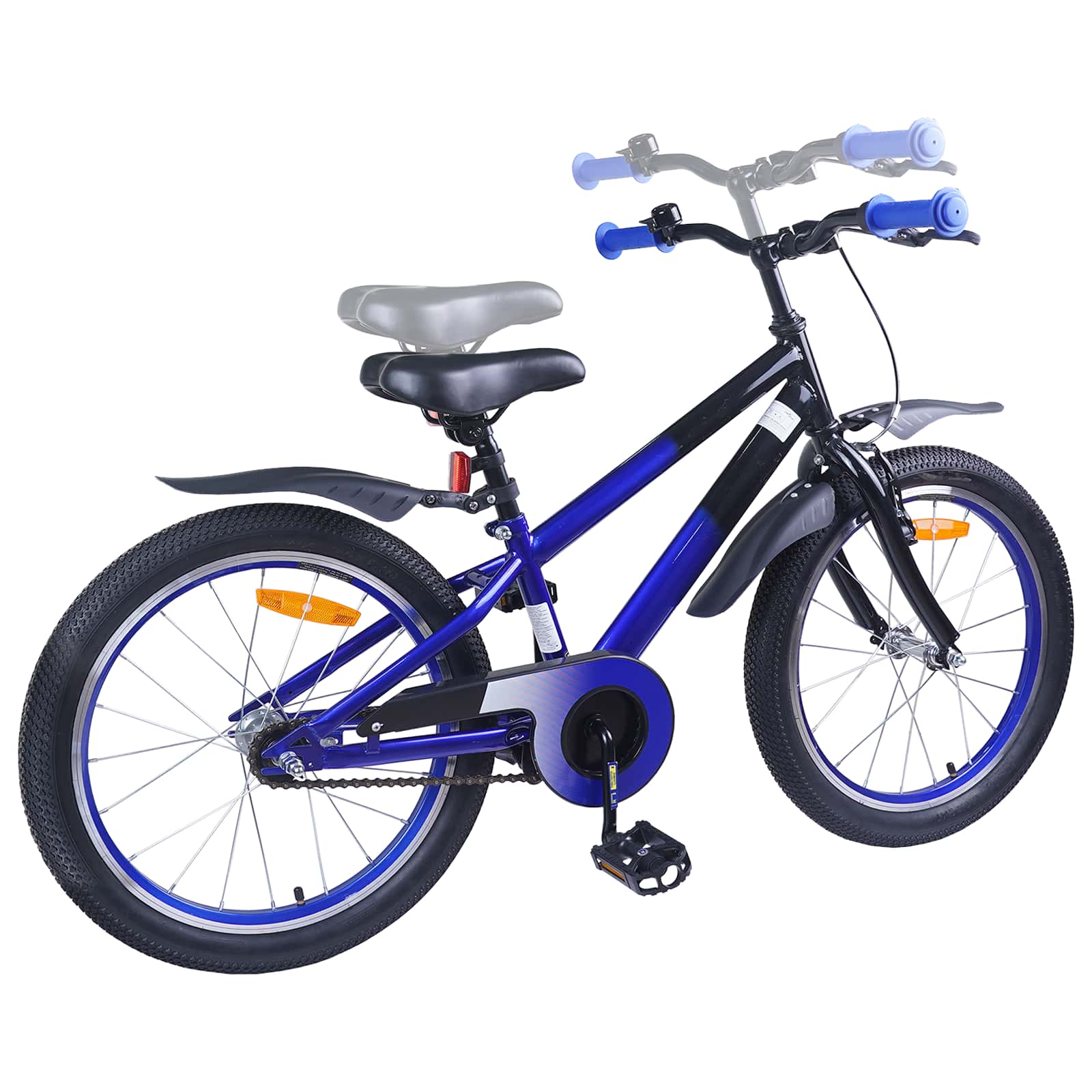 Kinderfahrrad 16 Zoll für 4-6 Jahre alt Grün Schwarz