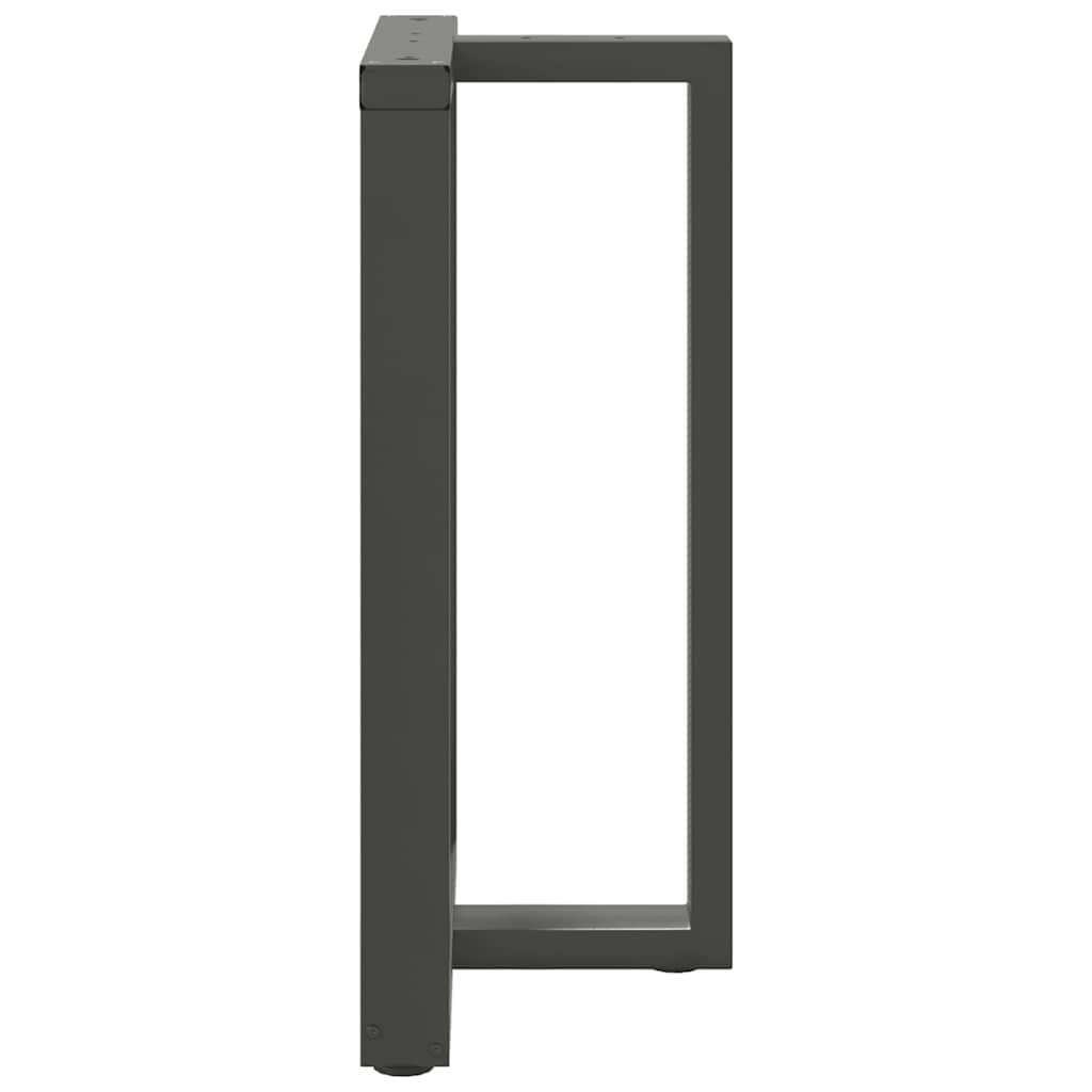 Couchtischbeine T-Form 2 Stk. Schwarz 30x25x(30-31) cm Stahl