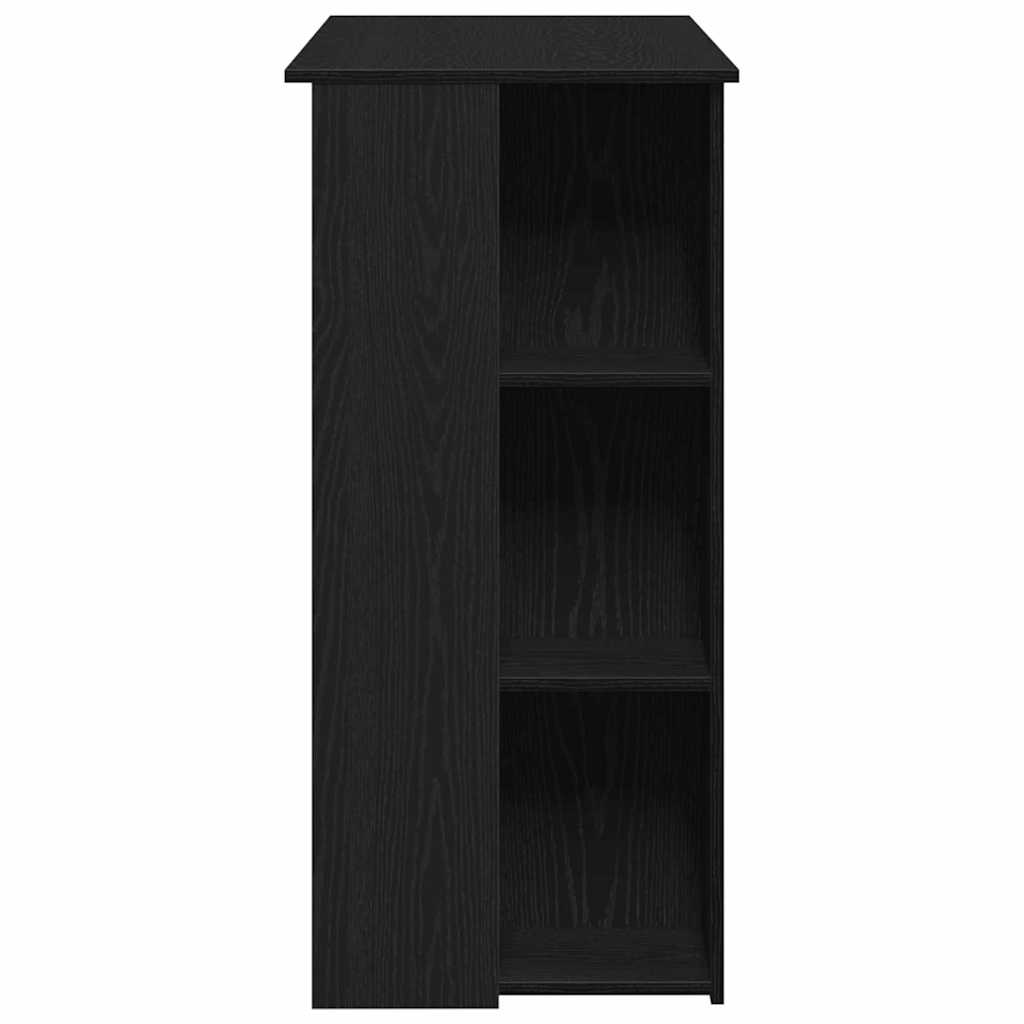 Bartisch mit Regal Weiß 102x50x103,5 cm Holzwerkstoff