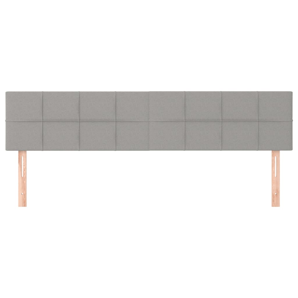 Kopfteil Hellgrau 80x5x118/128 cm Stoff