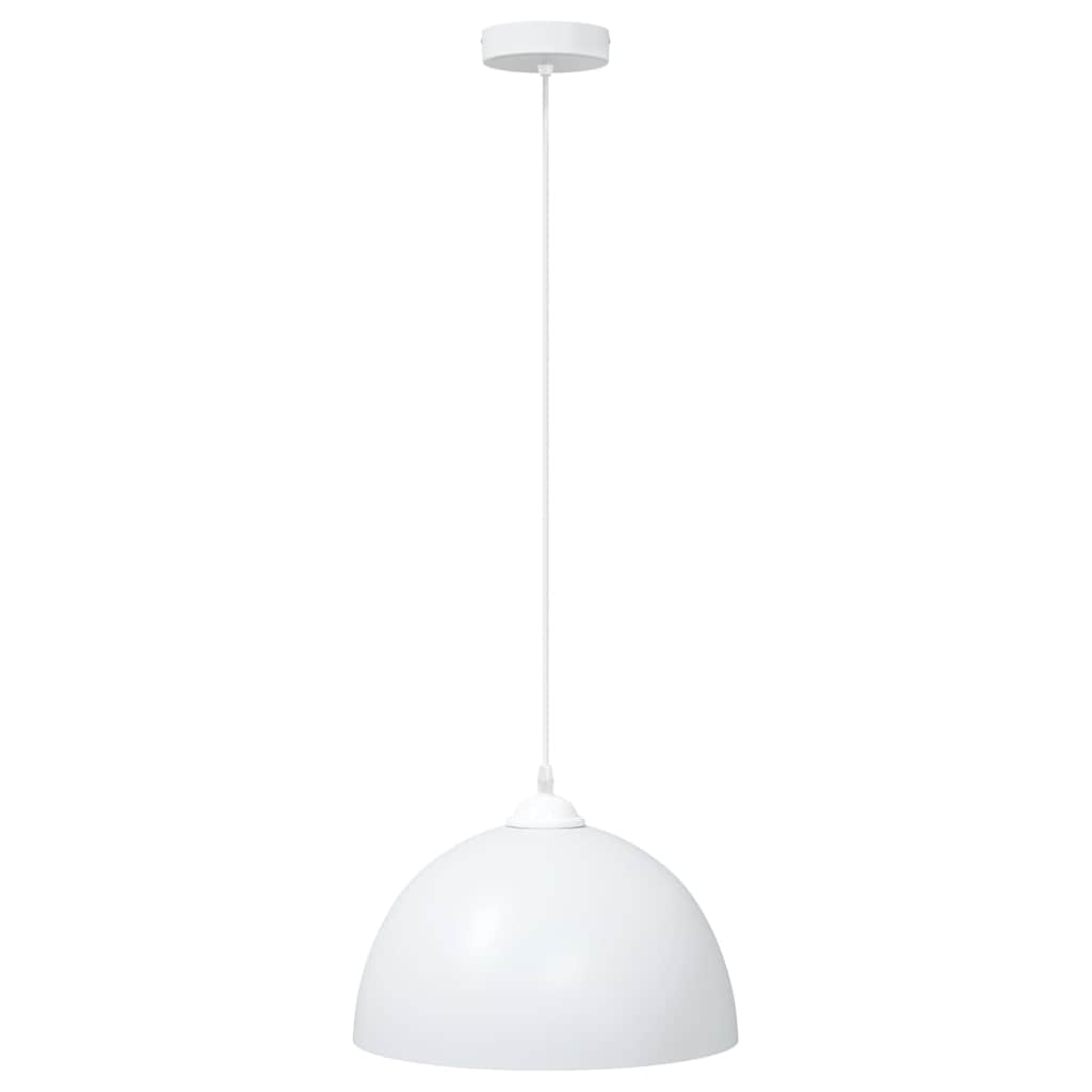 Pendelleuchten 2 Stk. Höhenverstellbar E27 Schwarz Ø30cm Metall
