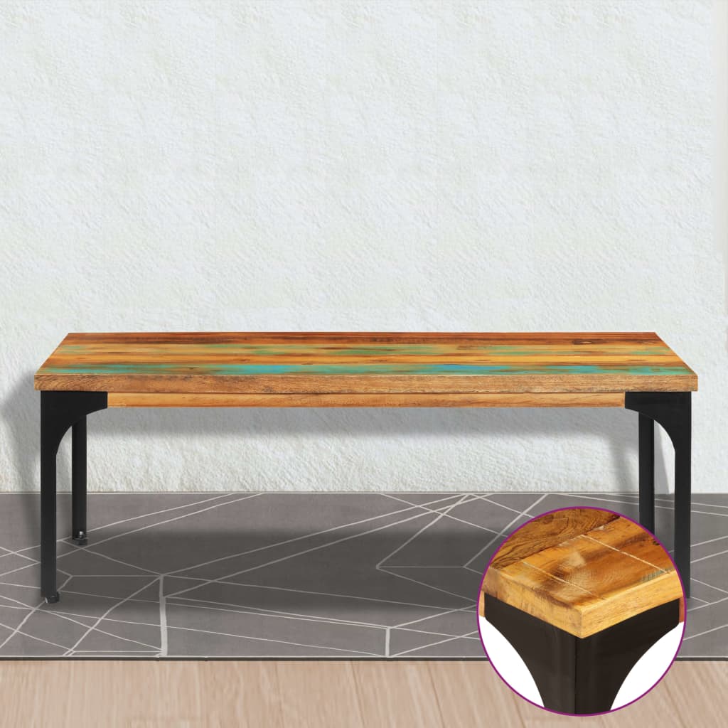 Couchtisch 100x55x35 cm Massivholz Mango