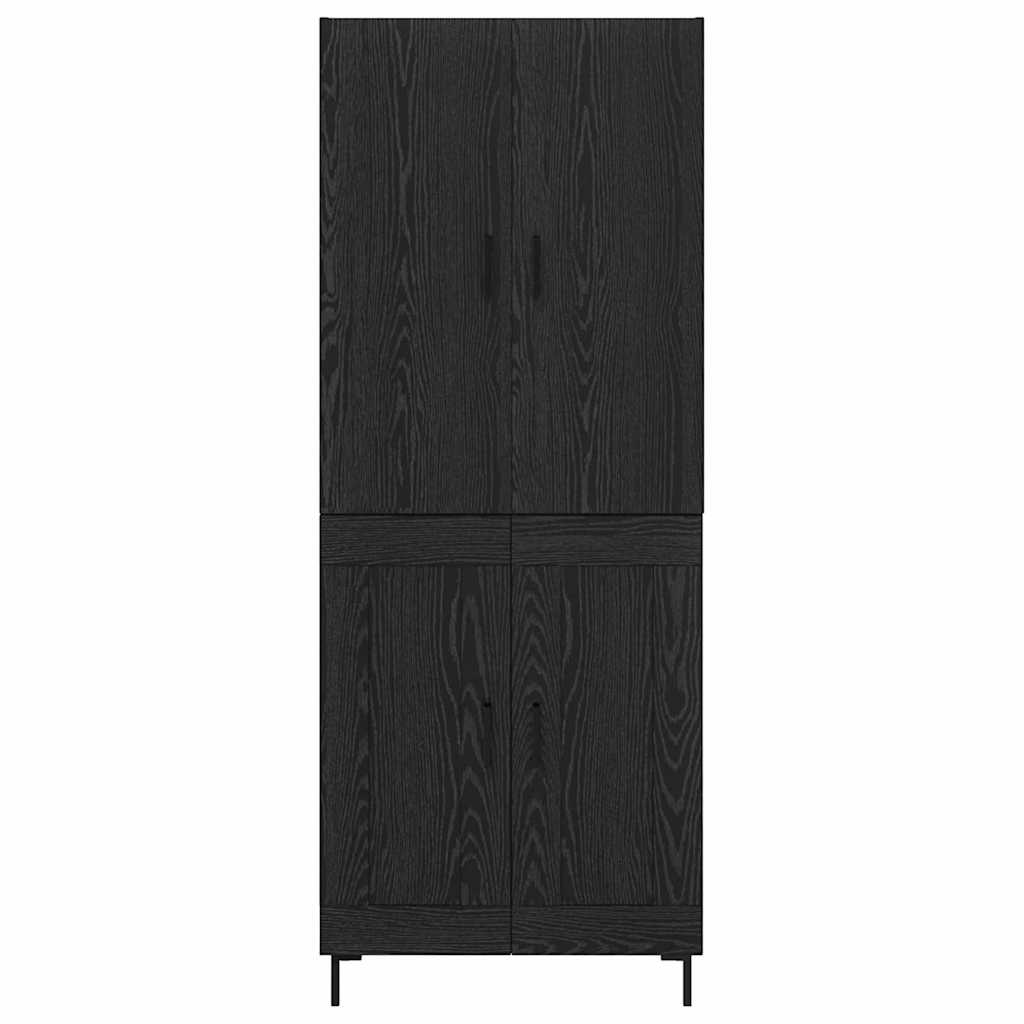 Highboard Betongrau 69,5x34x180 cm Holzwerkstoff
