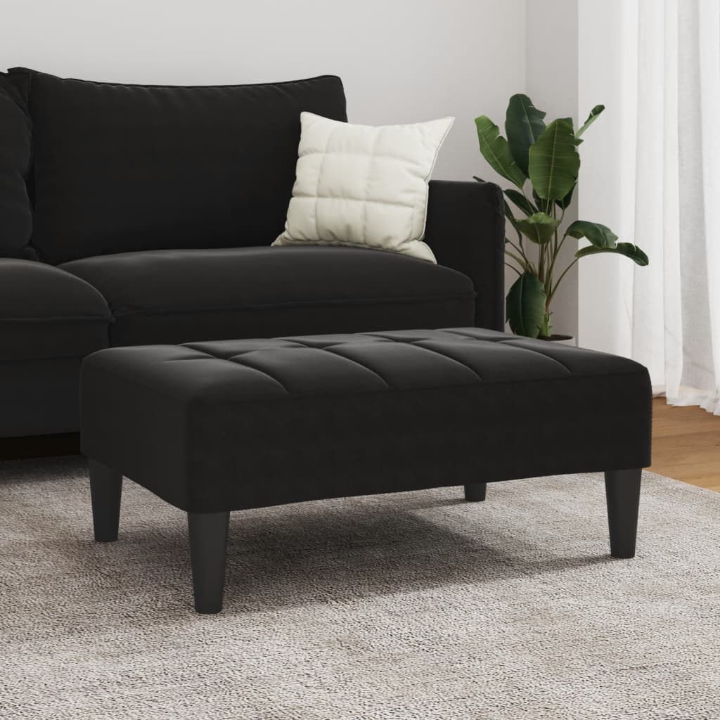 Fußhocker Blau 77x55x31 cm Samt