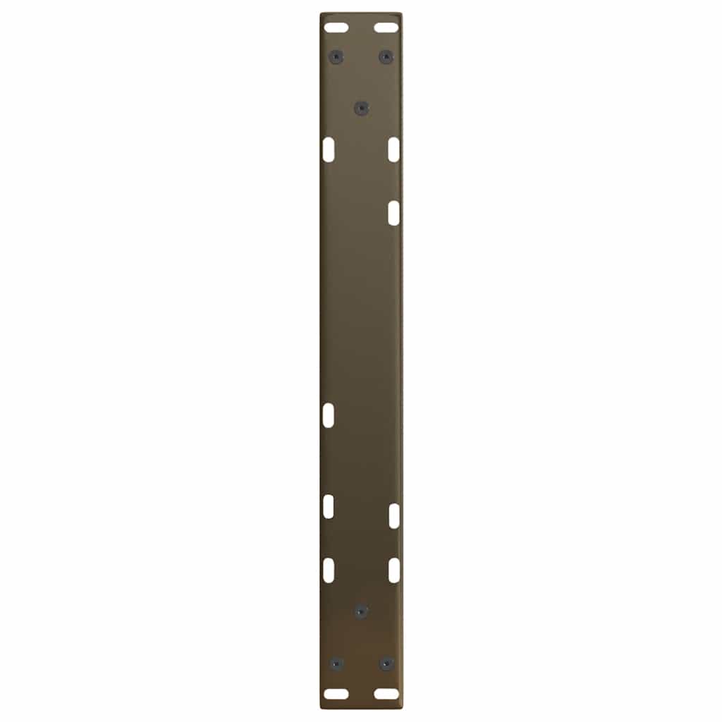 Couchtischbeine V-Form 2 Stück Schwarz 30x(30-31,3) cm Stahl