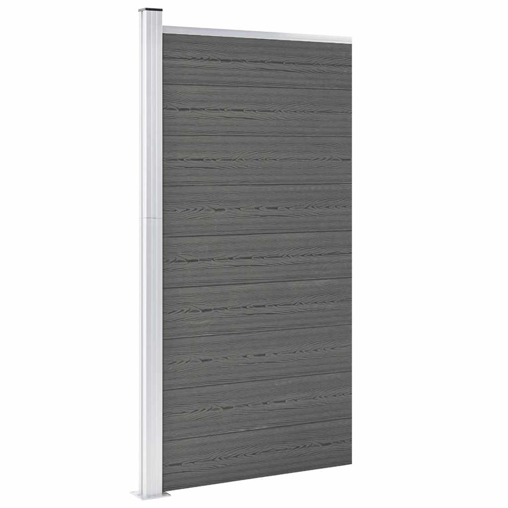 Zaunelement WPC 95x186 cm Braun