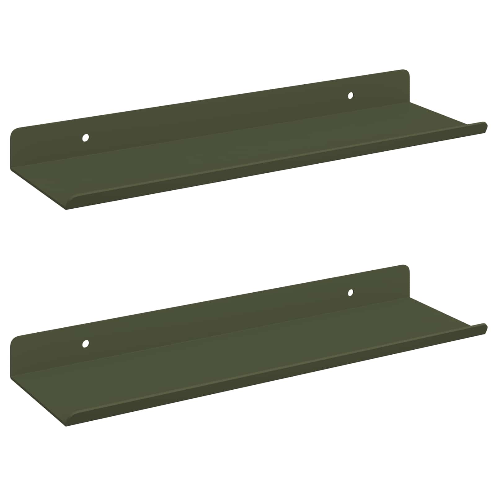 Schwebendes Regal 3 pcs Schwarz 40 x 9 x 2,5 cm Stahl