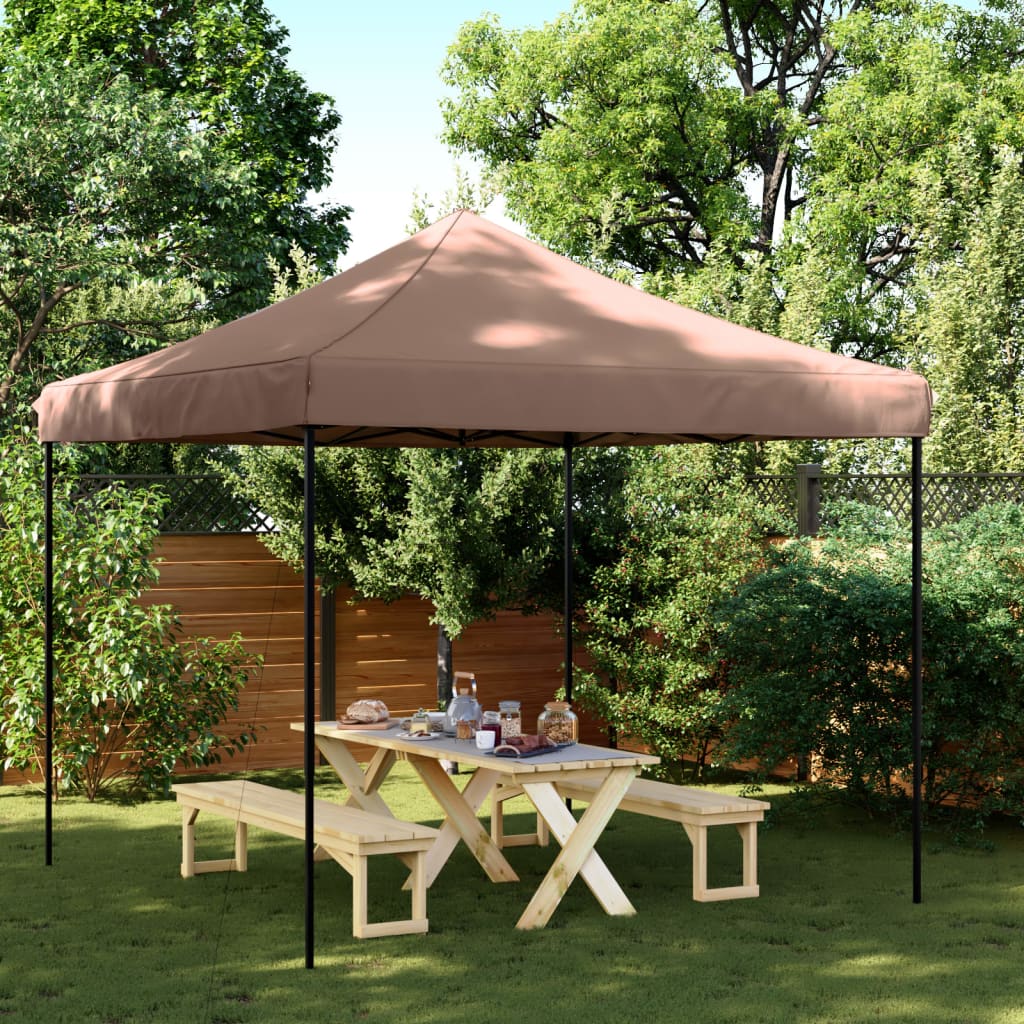 Partyzelt Faltbar Pop-Up Schwarz 292x292x315 cm