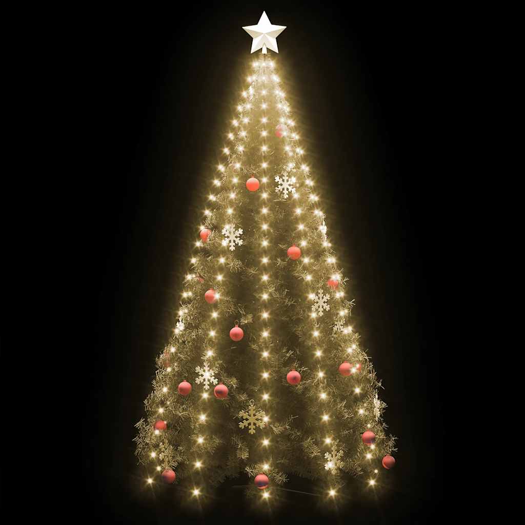 Weihnachtsbaum-Lichternetz mit 180 LEDs Kaltweiß 180 cm
