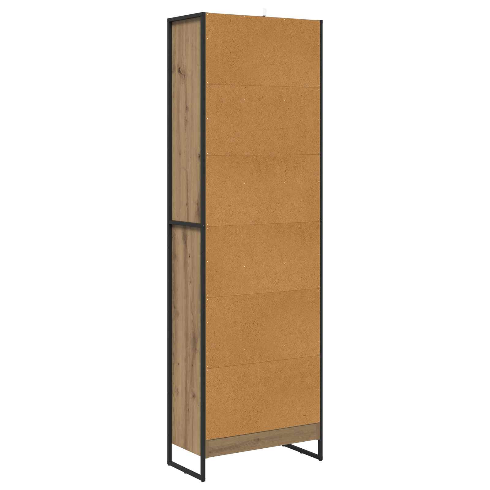 Bücherregal 2 pcs Schwarz Eichen-Optik 60 x 30 x 189,5 cm