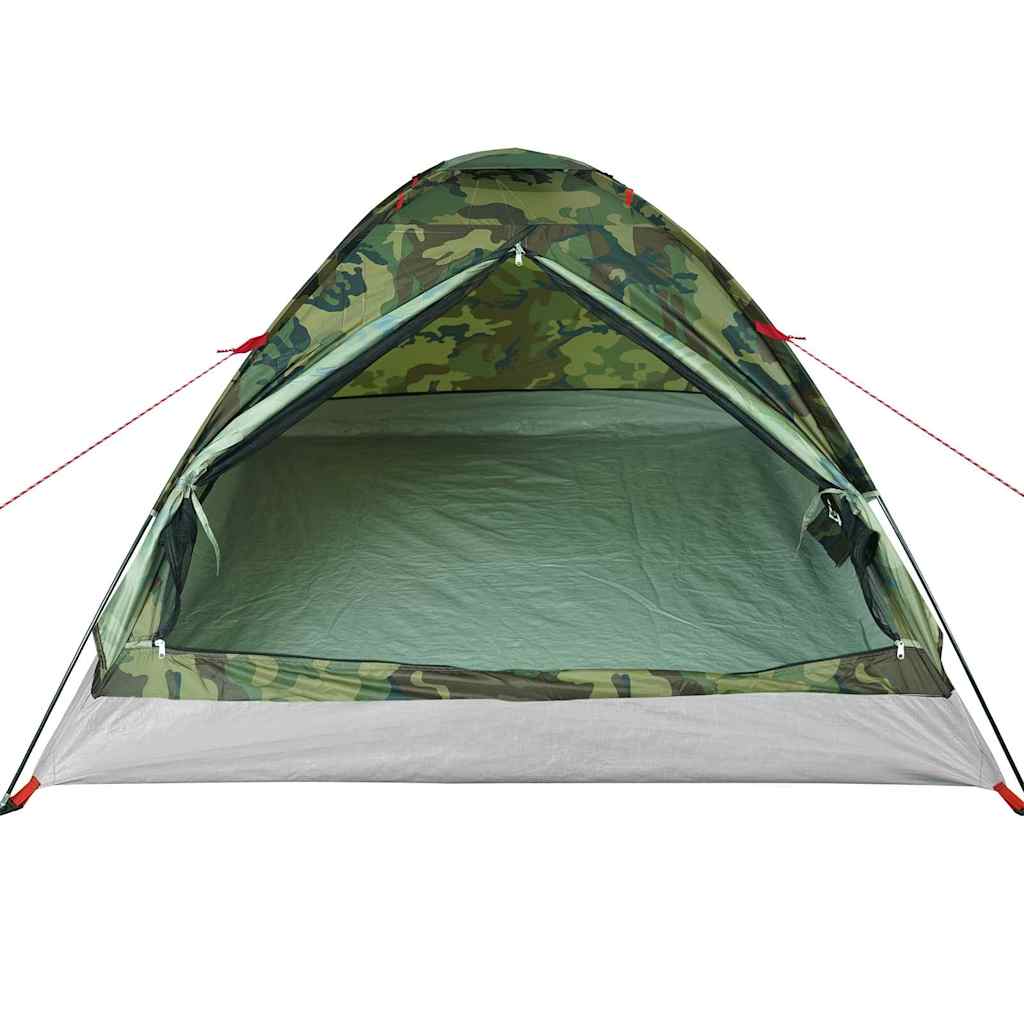 Kuppel-Campingzelt 2 Personen Olivgrün Wasserdicht