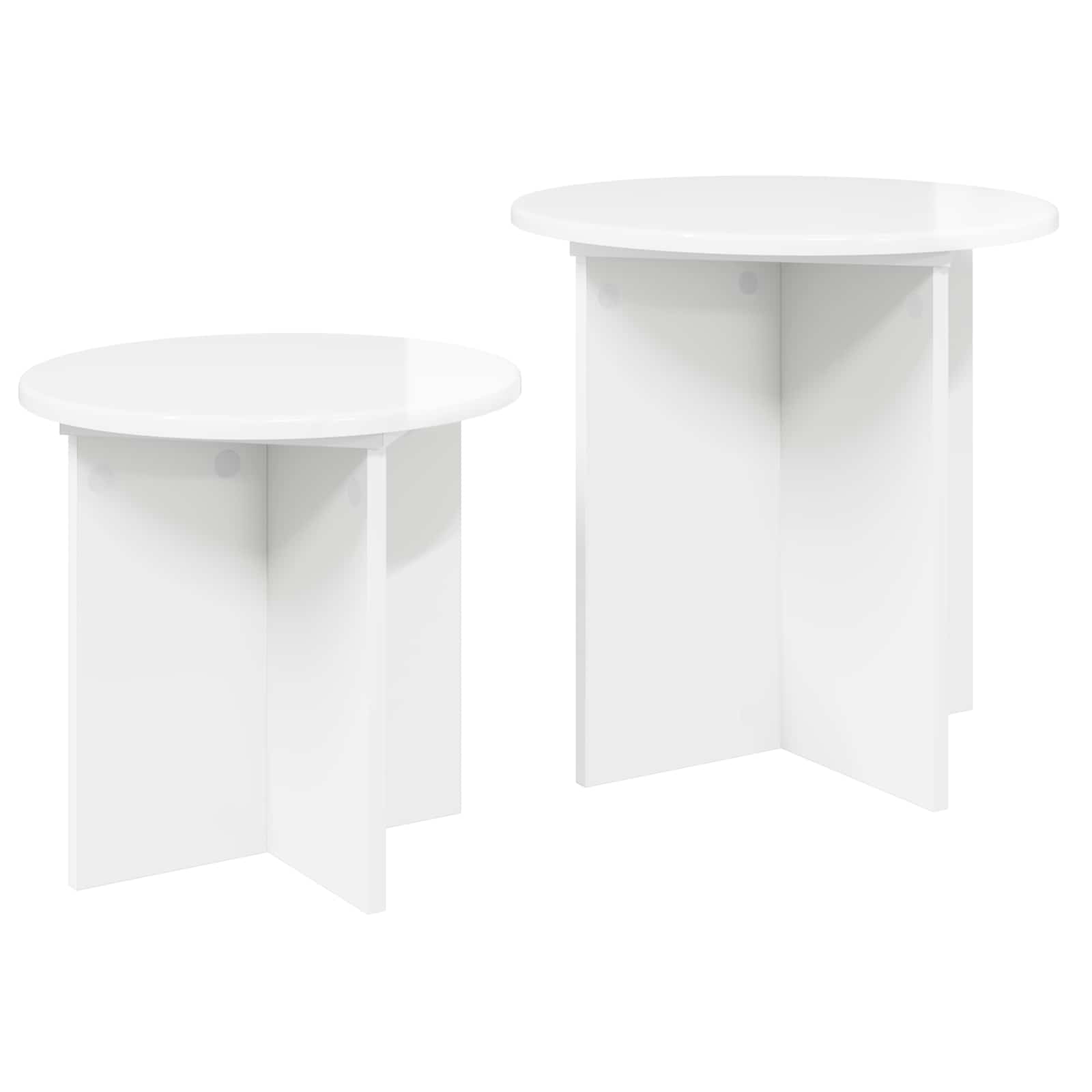 Beistelltisch-Set mit Speicher 2 pcs Holzwerkstoff