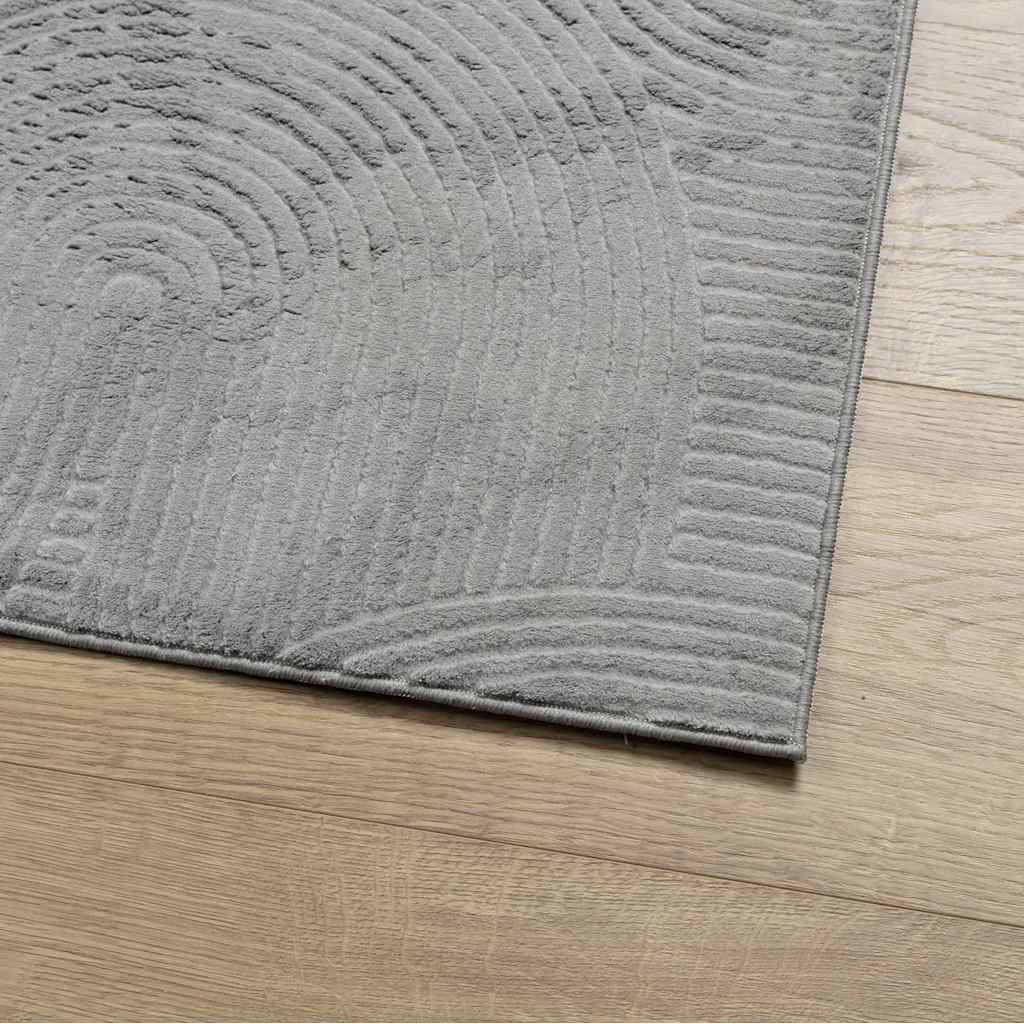 Teppich IZA Kurzflor Skandi-Stil Anthrazit 80x150 cm