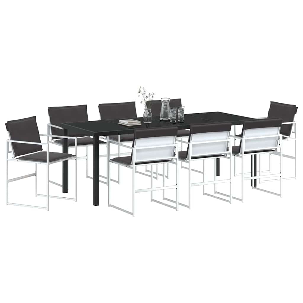 Garten Essgruppe 5 pcs Schwarz 140 x 70 x 73 cm