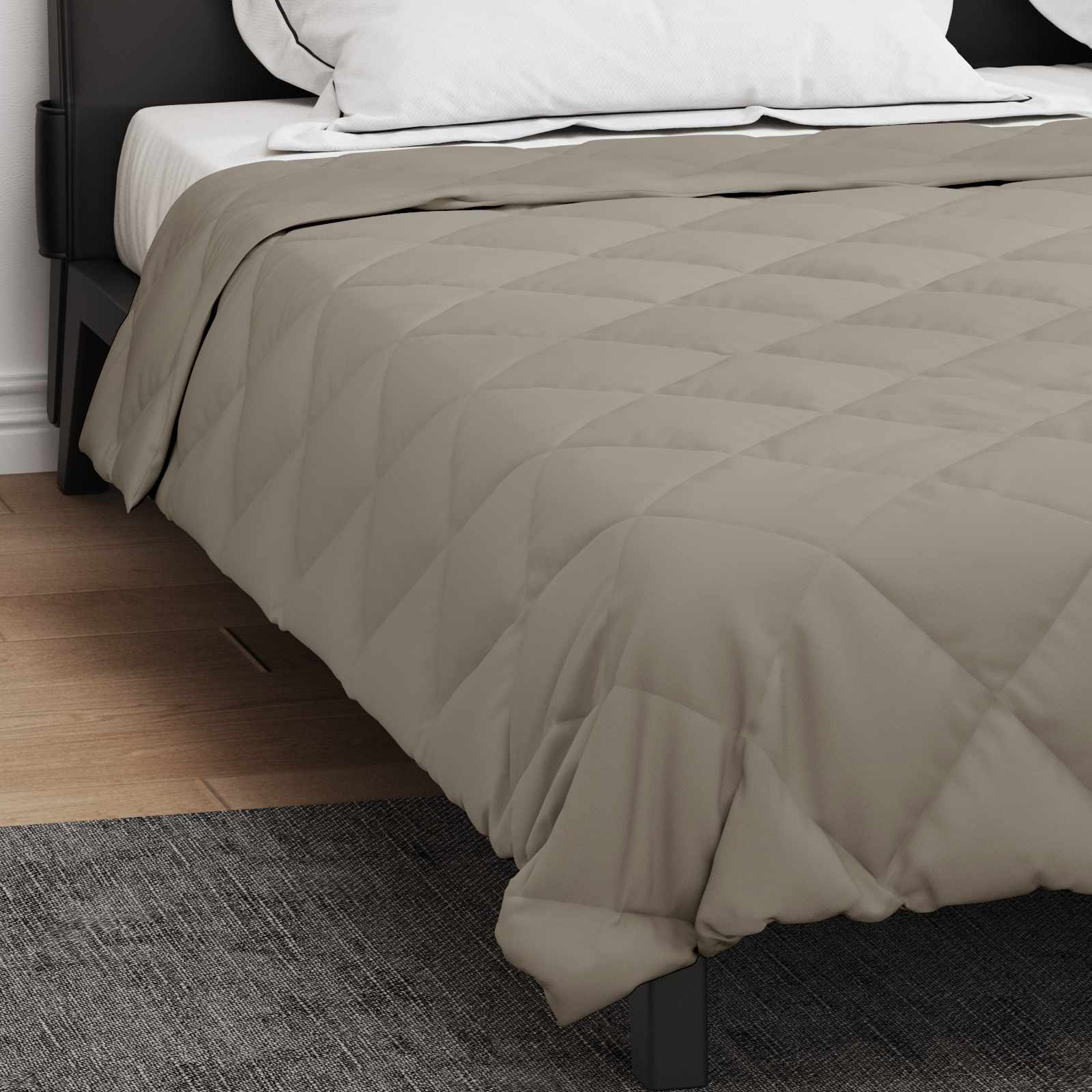 Sommerdecke Anthrazit 200 x 135 cm Mikrofaser