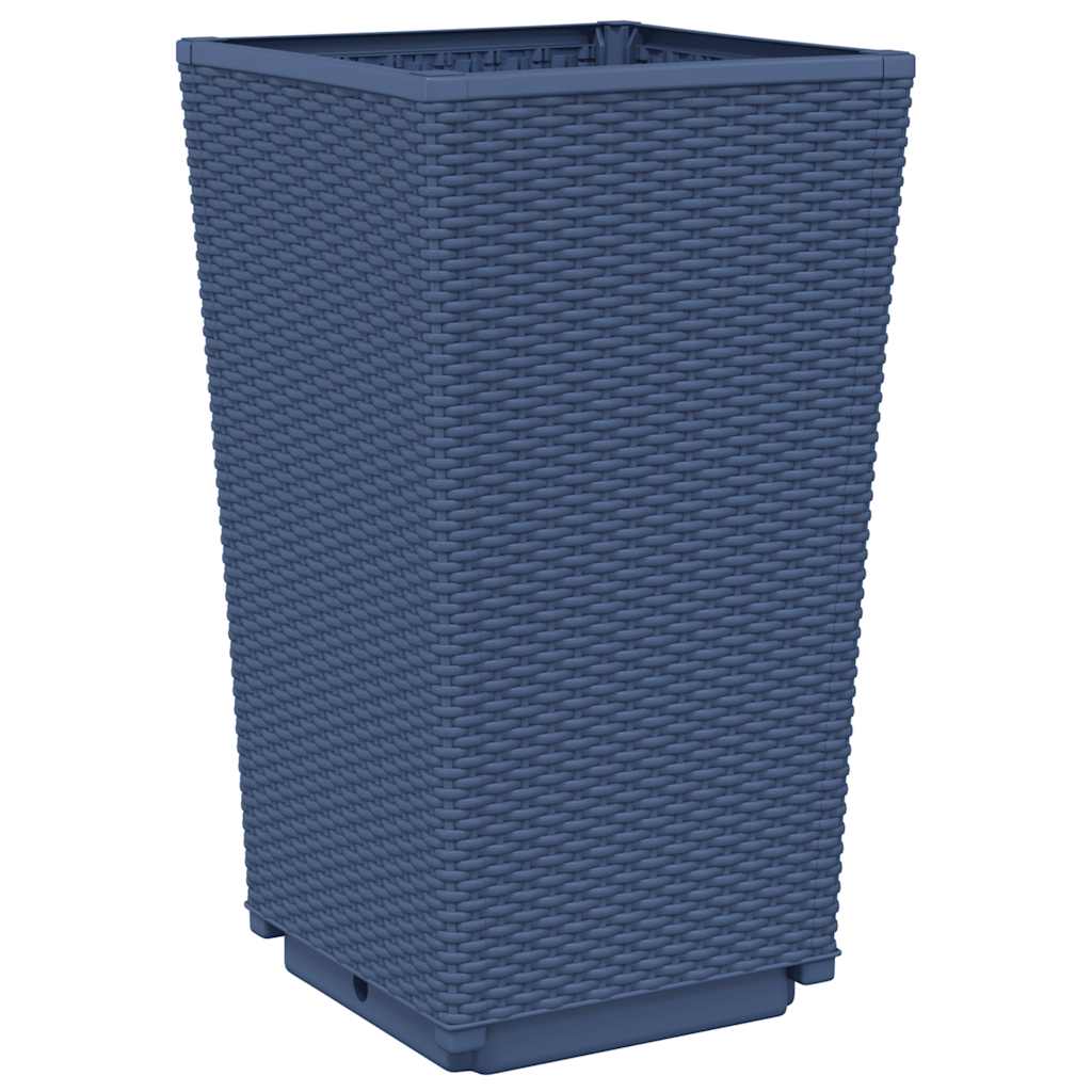 Pflanzkübel 2 Stk. Blaugrau 32,5x32,5x57 cm PP