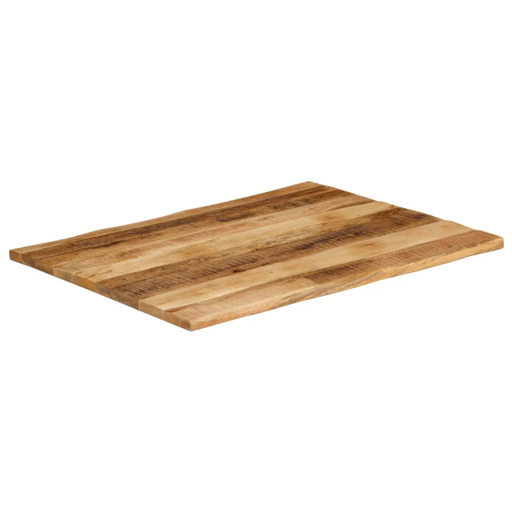 Tischplatte 40x40x2,5 cm Rechteckig Massivholz Akazie Baumkante