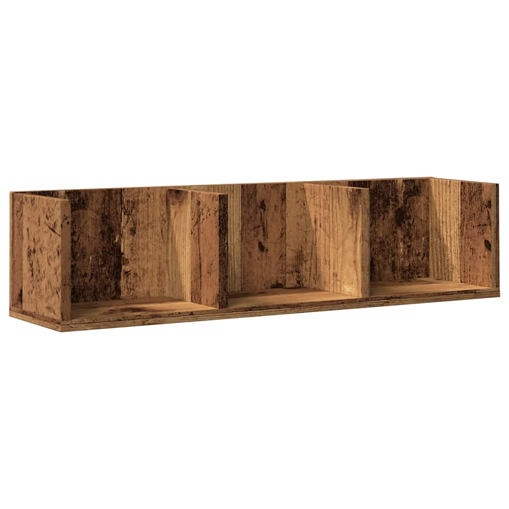 CD-Wandregal Weiß 75x18x18 cm Holzwerkstoff