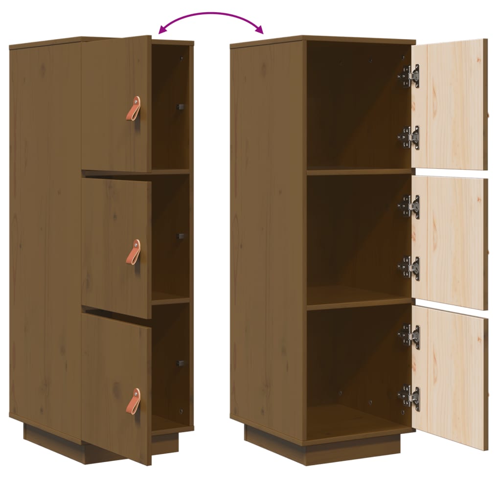 Highboard 34x40x108,5 cm Massivholz Kiefer